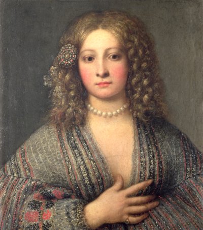 A Courtesan by Girolamo Forabosco
